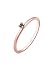 Produktbild DIAMORE Ring Damen Solitär Schwarzer mit Diamant (0.02 ct) in 750 Roségold