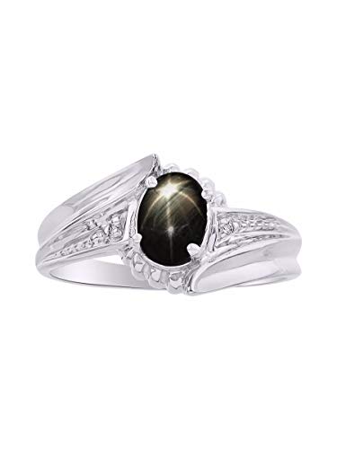 Bague en saphir et diamant RYLOS le cadeau idéal avec la pierre de naissance de mars