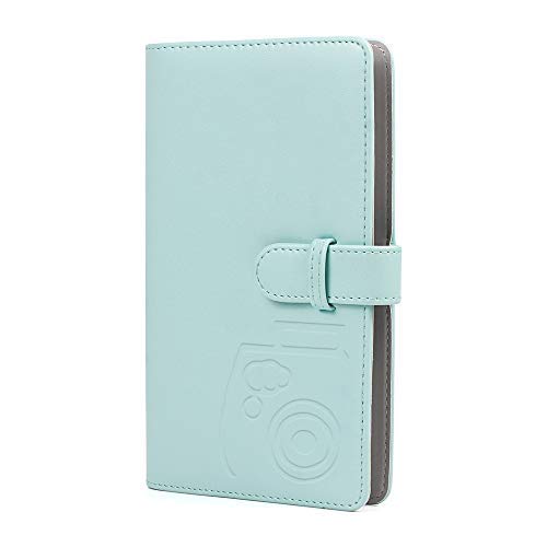 Fancyme 96 Pockets Mini Film Photo Album Book for Fujifilm Instax Mini LiPlay 9 8 7s 70 90 Link Instant Camera 3 Inch Polaroid Picture Name Card Holder (Ice Blue)