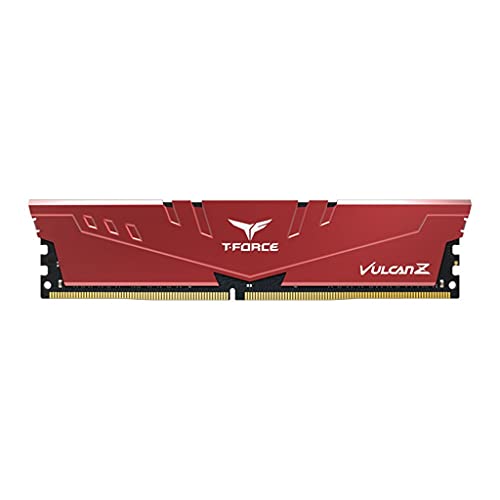 Image of TeamGroup T-Force Vulcan Z 32GB 3600MHz (3600MT /s) CL18 Red DDR4 UDIMM Desktop Gaming Memory, Metal Heatsink, Supports XMP 2.0, Compatible with Intel /AMD CPU, High Performance, Low Latency RAM Module