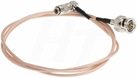 HangTon Camera Monitor Mini SDI to SDI 3G Coaxial Cable for Blackmagic RG174/U 75 ohm (30cm, DIN 1.0/2.3 to Female BNC)