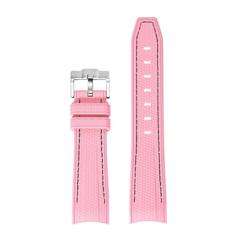 [X] VRXgbv For Swatch X Ή For Omega Ή For Moonswatch Ή XeXX`[obN 20mm 22mm Y fB[X \tg h pvoh(New pink black)