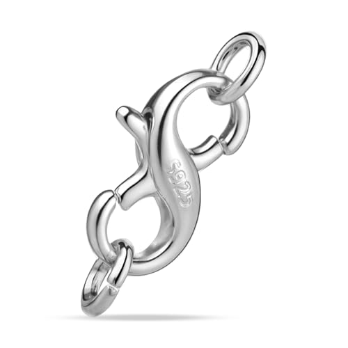 925 Sterling Silver Clasp Double Opening Lobster Claw Clasps