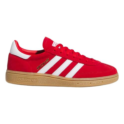 adidas Handball Spezial Womens Lifestyle Shoes (Better Scarlet/White/Gold Metallic) Size 8.5