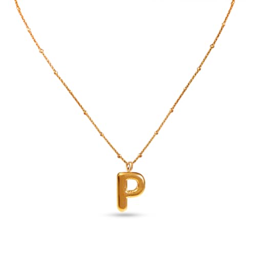 Image of Rubans Demi Fine Stainless Steel Alphabet Pendant CZ Gift for Women & Girls