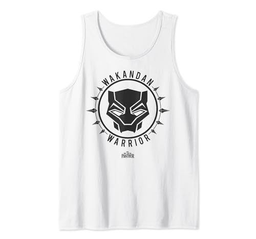 Débardeur Black Panther pour homme avec logo symbole Wakandan Warrior noir