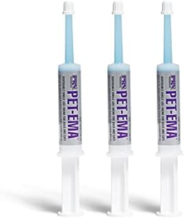 PRN Pharmacal PetEma - Disposable Single Use Enema for Dogs & Cats - Rectally Administered Gel Containing Lubricant, Laxative and Stool Softener - with Glycerin & Sorbic Acid - 6 mL Syringe - 3 Pack