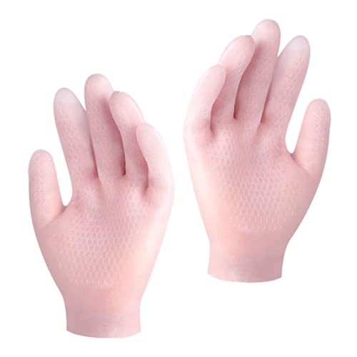 SOESFOUFU Non-Slip Manicure Gloves Moisturizing Hand Care Dry Skin-Friendly Comfortable