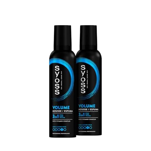 Syoss Espuma pelo Volumen Lift - 2 uds de 250 ml (Total 500ml)- 48 horas de fijación fuerte y volumen, da cuerpo desde la raíz sin apelmazar, Cabello como recién salido de la peluquería