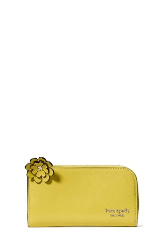 Image of kate spade new york Devin I Love You Script Embossed Leather Small Slim Bifold Wallet