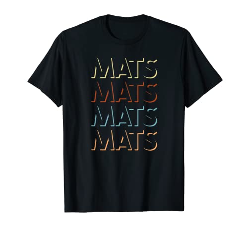 Mats First Name Tshirt My Custom Tee Named Camiseta
