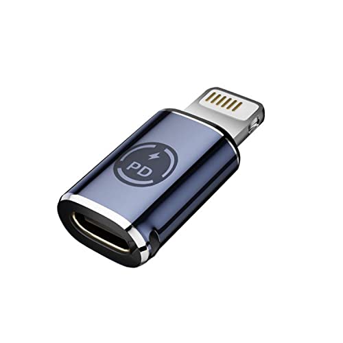 USB C to Lightning Adapter,27W USB C Female to iOS PD Fast Charge Adapter Compatible with iPhone14/13/12/11/11pro max/XR/XS/X/8/i-Pad Pro,Convert MacBook Type-C Charging Cable Data Sync Converter