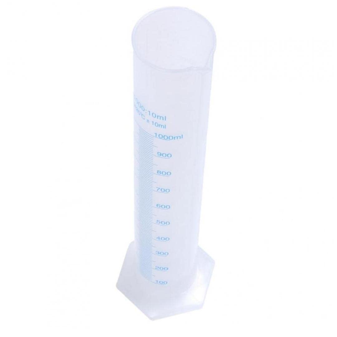 Ayrsjcl White 1000Ml Graduated Measuring Cylinde Octagonal Base Autoclavable Plastic Measuring Cylinder Labware