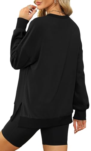 Image of XIEERDUO Womens Oversized Sweatshirts Pullover Casual Crewneck Long Sleeve Tops Comfy