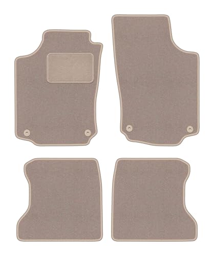 Tapis auto Opel Combo C kombivan beige 2001-2011 ensemble tapis de voiture velours