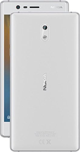 Nokia 3 16GB Android Single-SIM (GSM only, No CDMA) Factory Unlocked 4G/LTE Smartphone (Silver White) - International Version