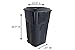 United Solutions 32 Gallon Wheeled Outdoor Garbage Can with Attached Snap Lock Lid and Heavy-Duty Handles, Black, Heavy-Duty Construction, Perfect Backyard, Deck, or Garage Trash Can, 2 Pack