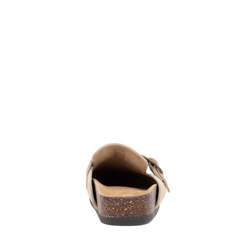 Staheekum Womens Crescent Suede Clog Slippers – Slip-On Mules with Microsuede Lining and Defender Water & Stain Repellent, Sand, 8 by Staheekum - Used condition - Image 4