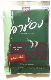 Khao Shong Thai Instant Coffee Mix Powder 3 in 1 Espresso Made in Thailand