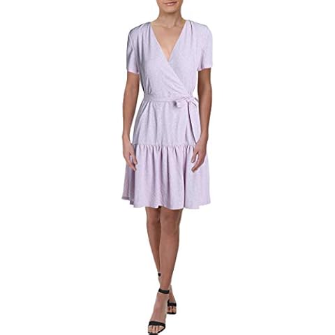 French Connection Lavender Pleated Crepe Dress Cover