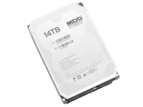Image of MDD MAXDIGITALDATA MDD 14TB 7200RPM SATA 6Gb /s 256MB Cache 3.5-inch Internal Desktop Hard Drive (Renewed)
