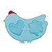 Innobaby Din Din Smart Silicone Chicken Steamer with Lid for Children, Blue (SIL-CKS01)