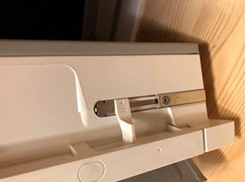 VELUX Dachfenster Ersatzteile - Putzriegel für Schwingfenster GGU - Kunststofffenster silbernes Typenschild