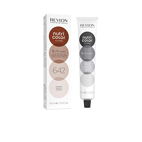 REVLON PROFESSIONAL Nutri Color Filters, Semi-Permanent Toning Hair Color, 642 Chestnut, 100 ml