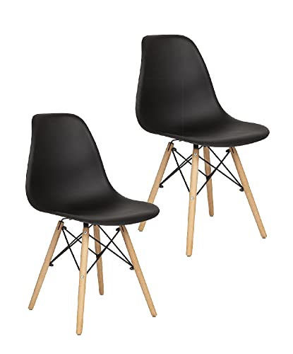 MOBLÜX DECO Set de 2 Sillas Holly Estilo Eames Modernas...