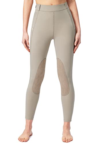 santiny women39s horse riding pants with zipper pockets knee-patch schooling tights equestrian breeches for women