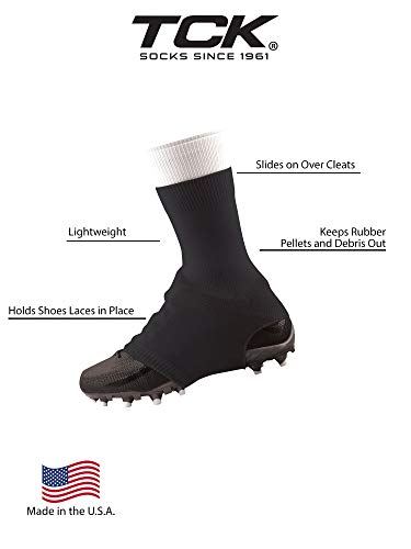 Image of TCK Football Spat Cleat Covers - Lace Covers Youth and Adult Sizes