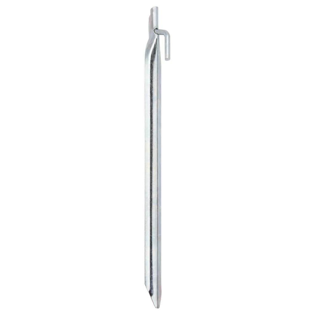 KHGPOTYU 24 Pcs 17 cm Heavy Duty Tent Pegs, V-Shaped 20 mm Rust Resistant Galvanised Steel Camping Stakes for Tents, Gazebos, and Awnings