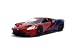 Jada Toys Metals Die-Cast Spider-Man 2017 Ford GT, 1:32 Scale Die-Cast Vehicle Red/Blue