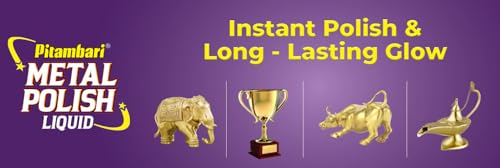 Image of Pitambari Metal Polish 100ml | Instant Shine & Durable Glow for Metal Surfaces | Effective Stain Removal