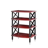 Pangea Audio Vulcan X Four Shelf Audio Rack (Rosenut)