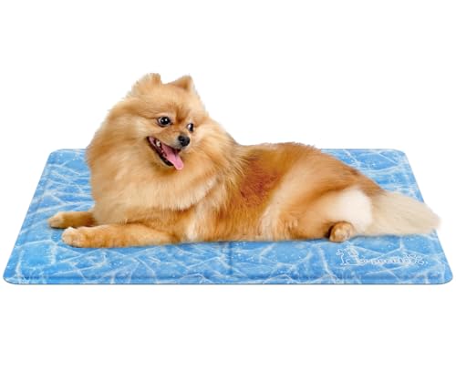 Pecute Alfombra Refrescante para Perros 50 * 65CM,Cama Fria para Perros Verano,Mascotas Alfombrilla Autoenfriante - Pet Cooling Mat