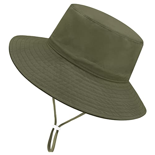 Image of Sarfel Baby Sun Hat Summer Baby Boy Hats UPF 50+ Sun Protection Toddler Hat Bucket for Baby Girl Adjustable Kid Cap