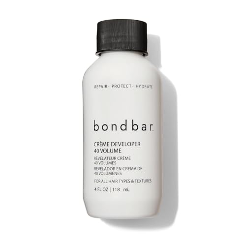 Bondbar 40 Volume Creme Developer, Repairing hair dye for all hair types, CrueltyFree, ParabenFree, & Vegan, 4 Oz