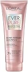 Shampoing L'Oréal Paris EverPure Bond Repair+ sans sulfate avec acide citrique, shampoing fortifiant pour cheveux abîmés, reconstruit les liaisons capillaires et réduit la casse, soin de couleur et renforcement, 200 ml