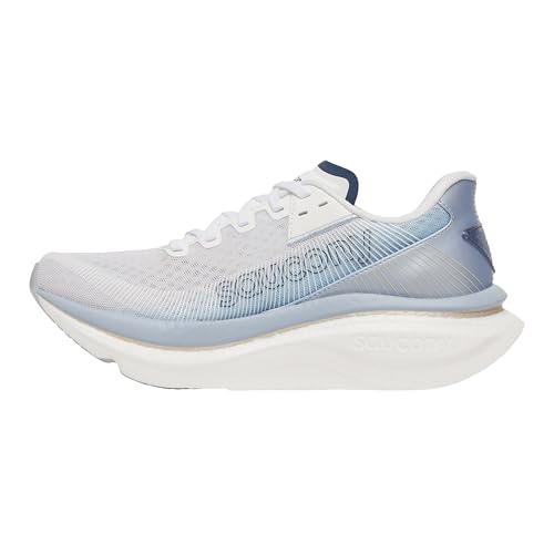 Saucony Women's Endorphin Azura Sneaker, White/Celestial, 9
