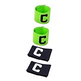 Abaodam 4Pcs captain armband soccer balls for kids soccer for kids basketball for kids football captains armband soccer captain badge captain wrist nylon Portable Football Band elasticity