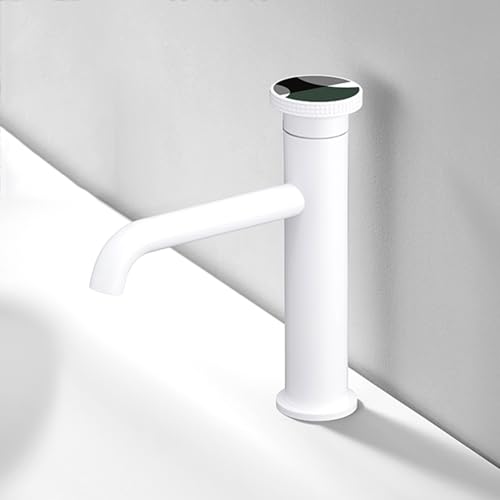 Lavabo de salle de bain en laiton gris à un trou pour robinet de lavabo simple eau froide LWX