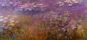 Peinture à l'huile Agapanthus Monet tableau impressionniste fleurs 20x24 pouces décoration