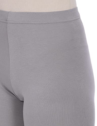 Image of GO COLORS Soft Cotton Stretch Ankle Length Leggings for Women | Breathable