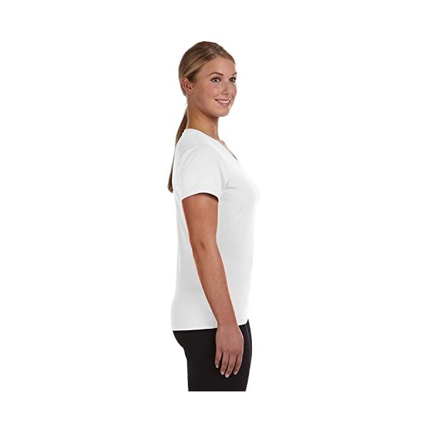 Augusta Sportswear Women's Wicking Tee Shirt, White, X-Large