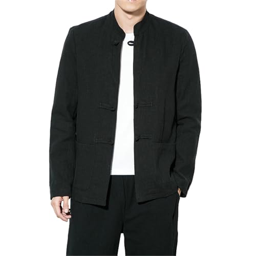 Túnica de estilo chino para hombre ideal para meditación y eventos culturales en primavera