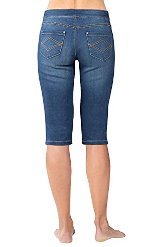 Image of PajamaJeans Bermuda Shorts for Women - Stretch Denim Capri Jeggings