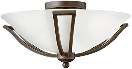 Hinkley Bolla 16 3/4" High Olde Bronze Opal Ceiling Light