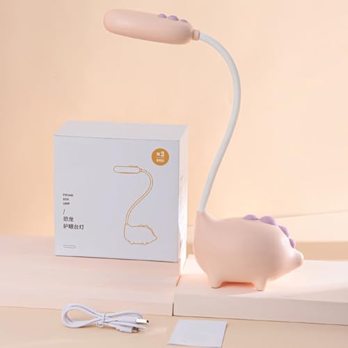 Lampe de bureau LED rose rechargeable USB lampe chevet compacte