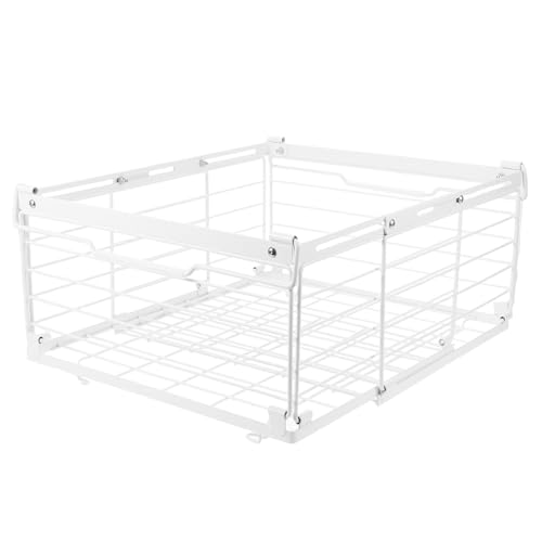 Cabilock 冷凍庫用オーガナイザービン:吊り下げ式チェスト冷凍庫バスケット - キッチン&冷蔵庫用メタルワイヤー収納オーガナイザービン